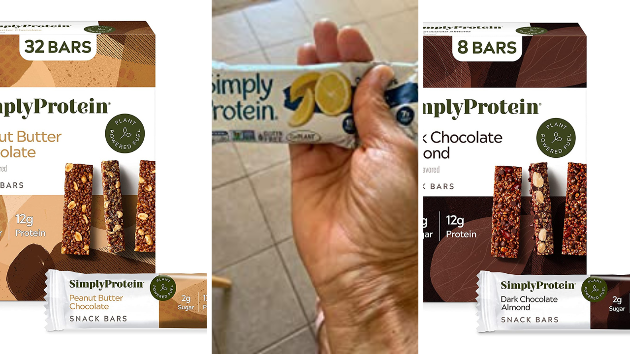 Taste Test 3 Simply Protein Bars...