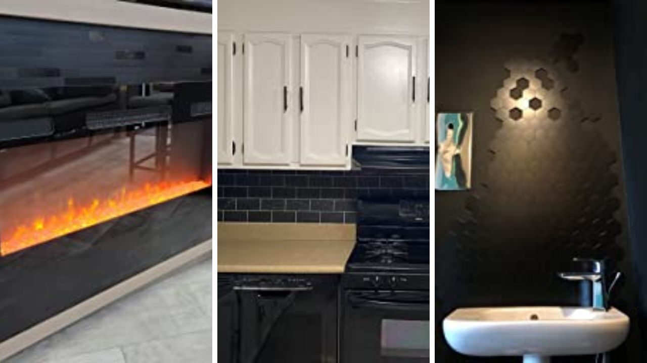 Put Some Spunk Into Your Kitchen! 3 Black Backsplash Ideas.