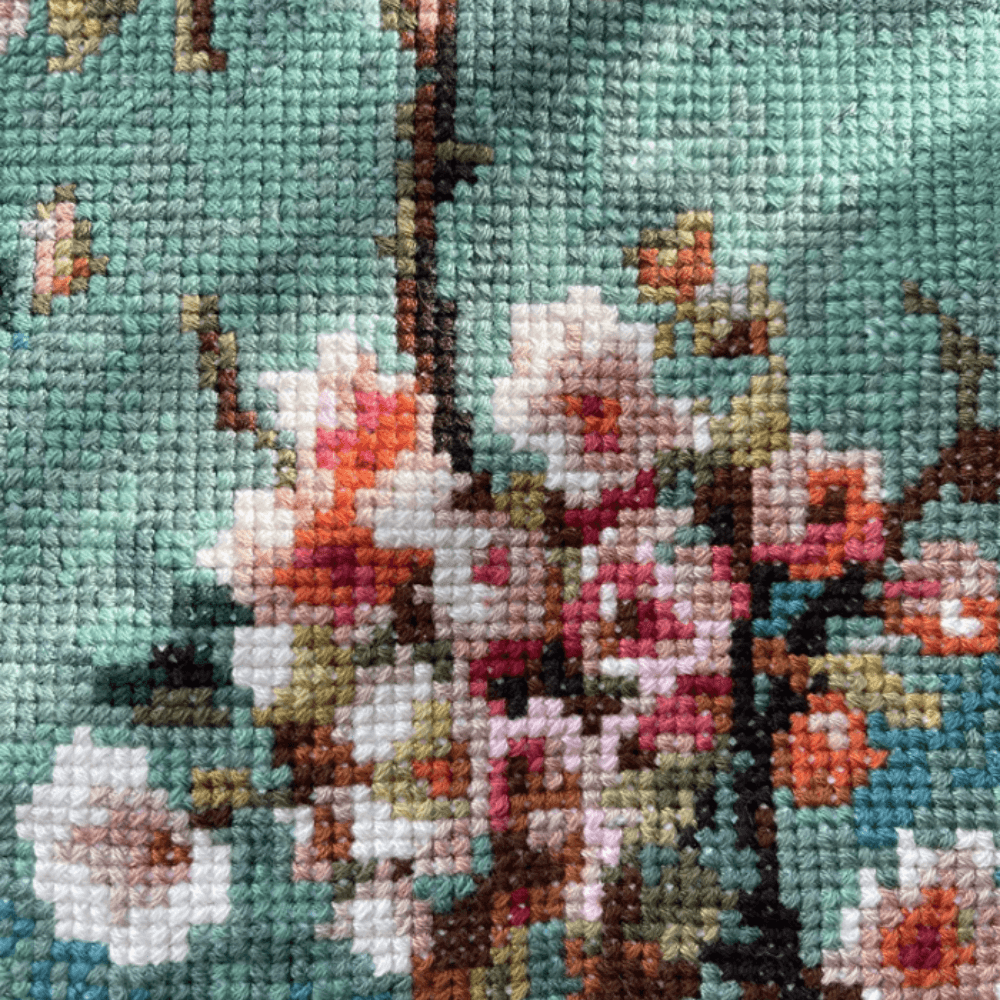 cross stitch flowers