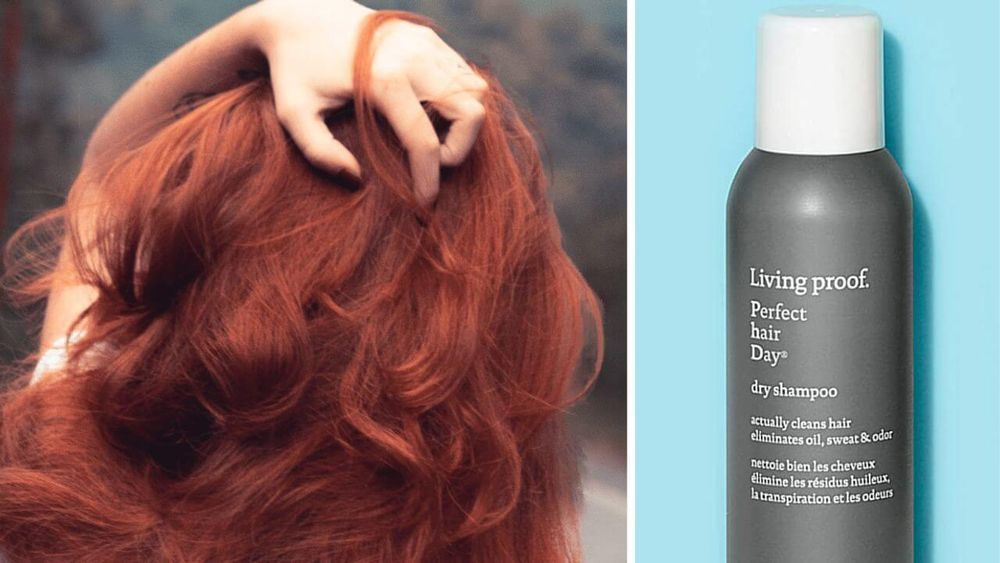 Red hair that has used Living proof Dry Shampoo