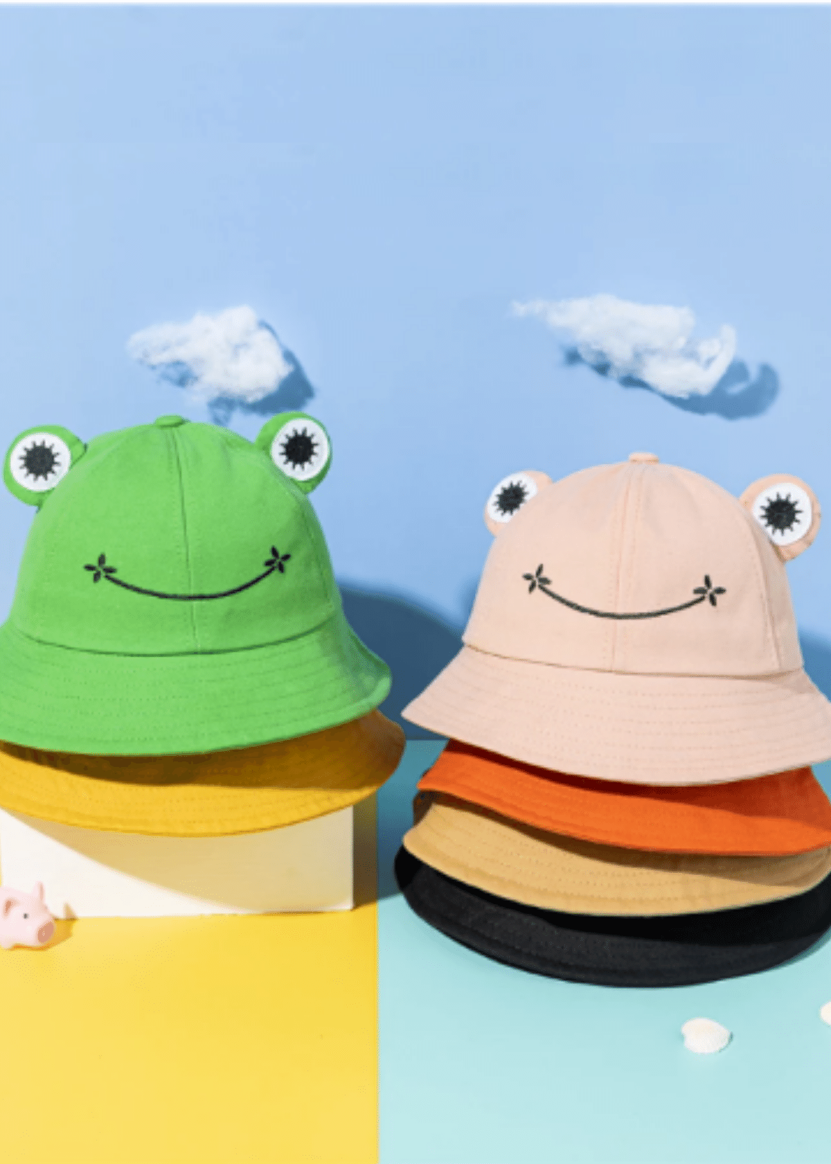 Colorful Frog Bucket Hats